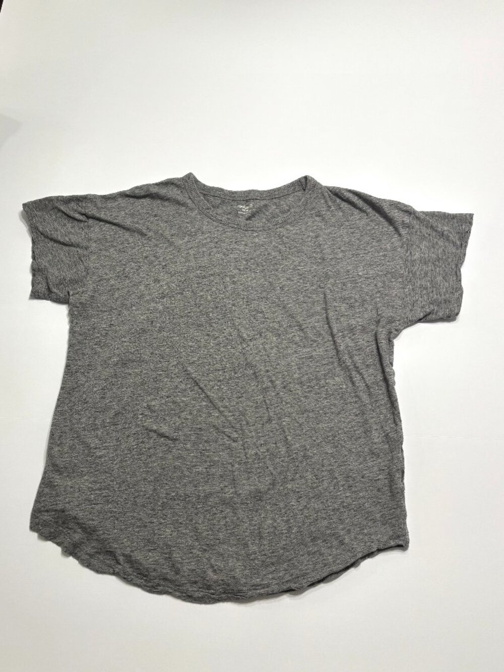 Madewell Women's 100% Cotton Short Sleeve Gray Shirt Size Medium